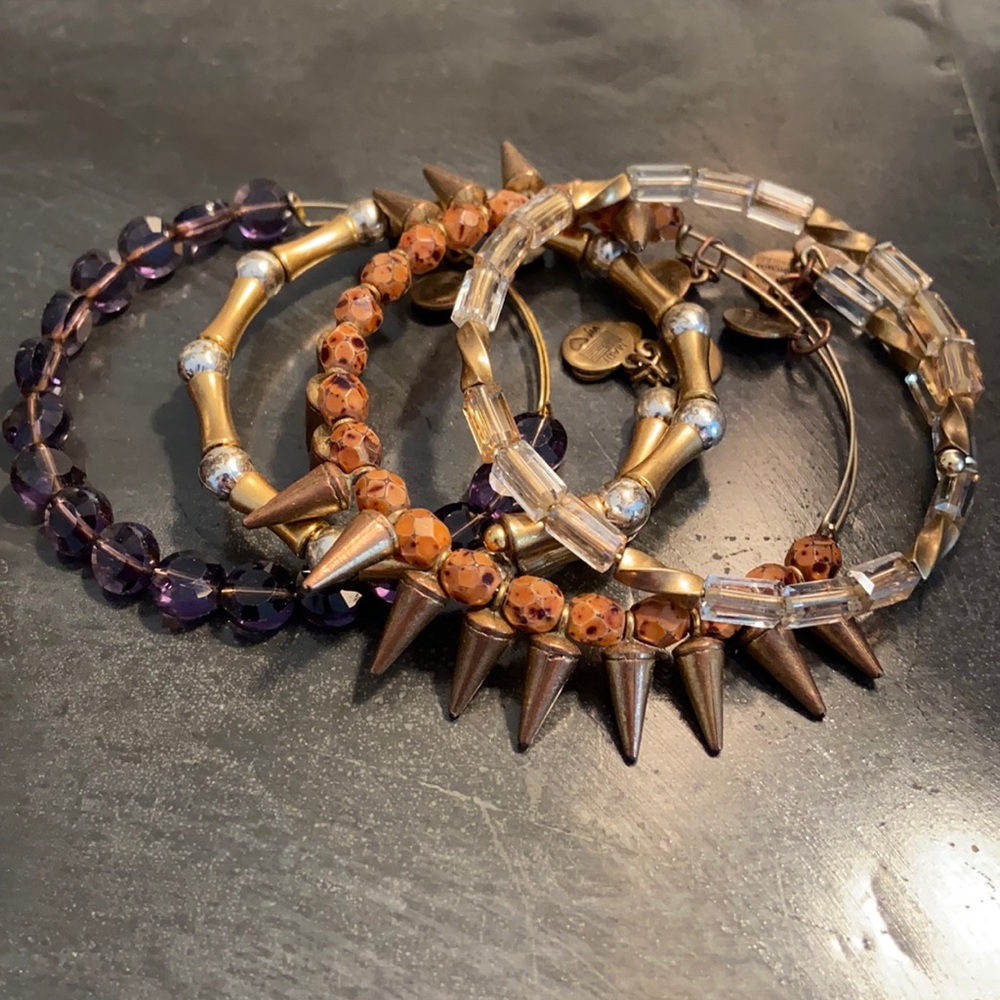 Alex and Ani Bracelets set of 4